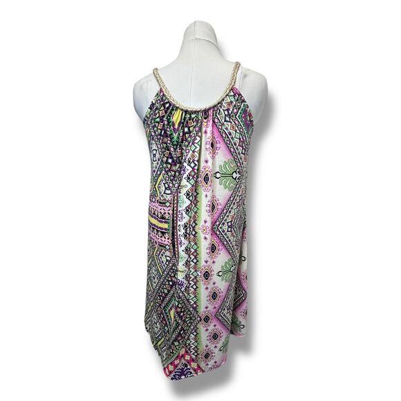 Shoreline Women’s Braided Cord Halter Swing Midi Dress Coverup, size L/XL - Picture 6 of 12
